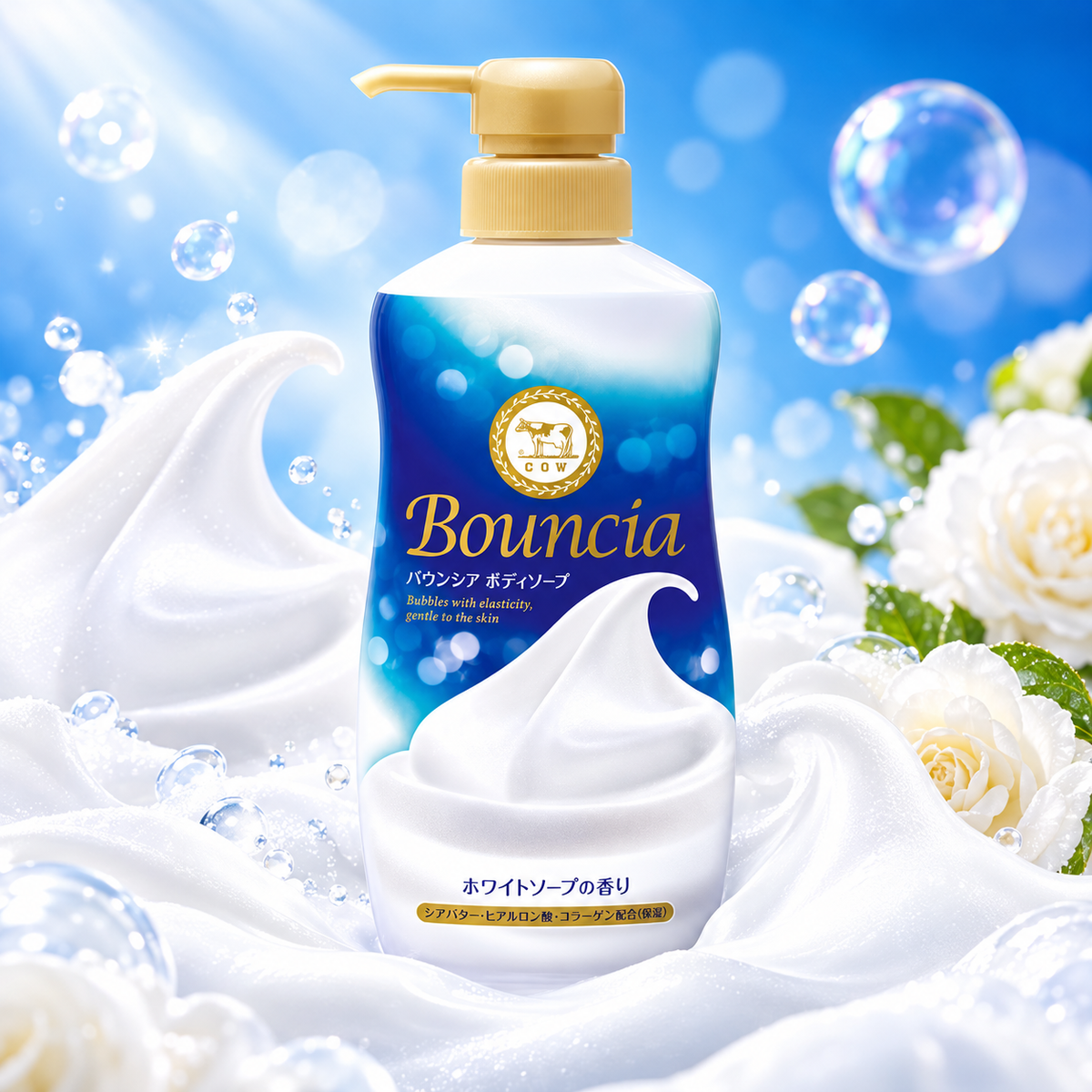 COW BRAND Bouncia Body Wash 480ml – Soap Scent