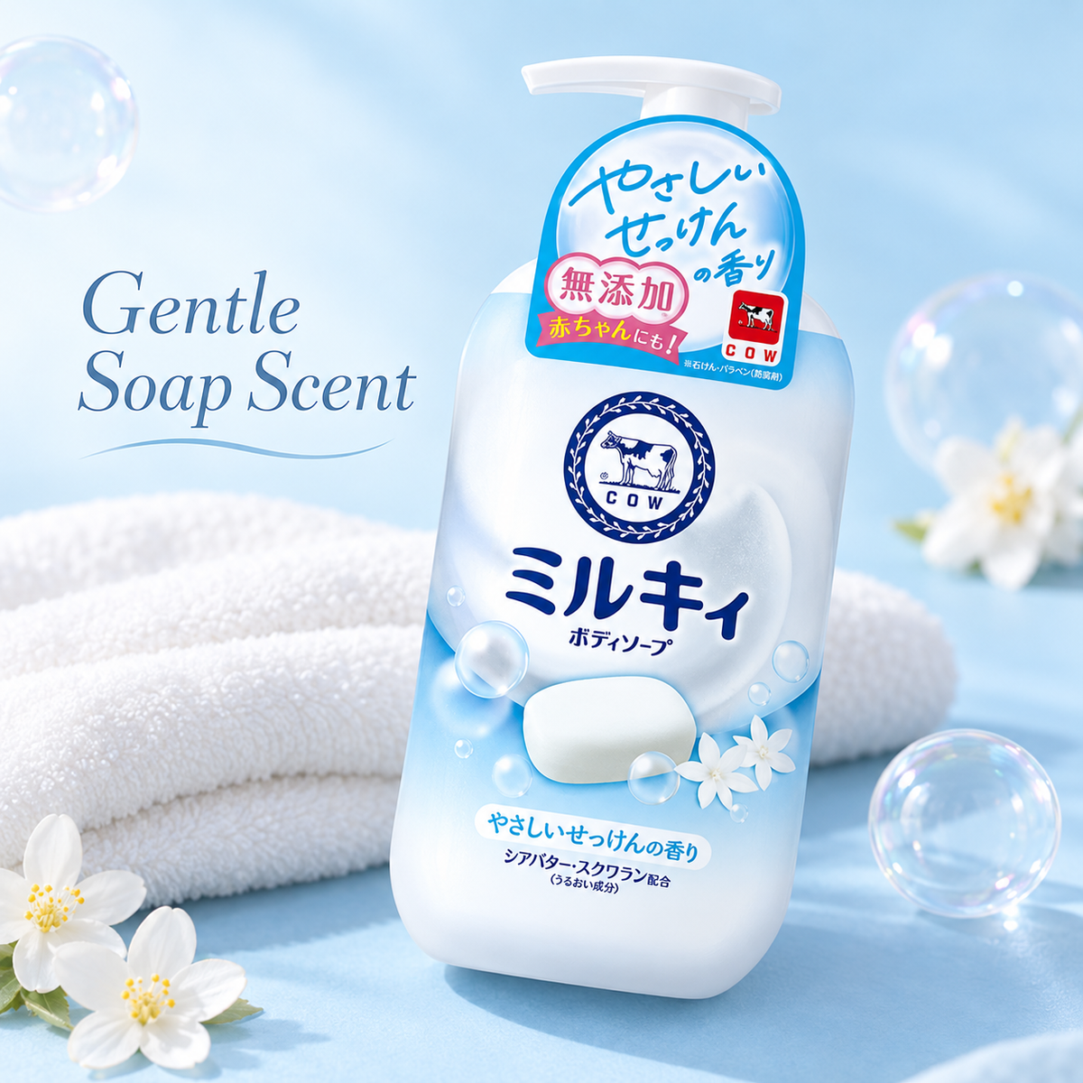 牛乳石碱滋润沐浴露 500ml 蓝色款