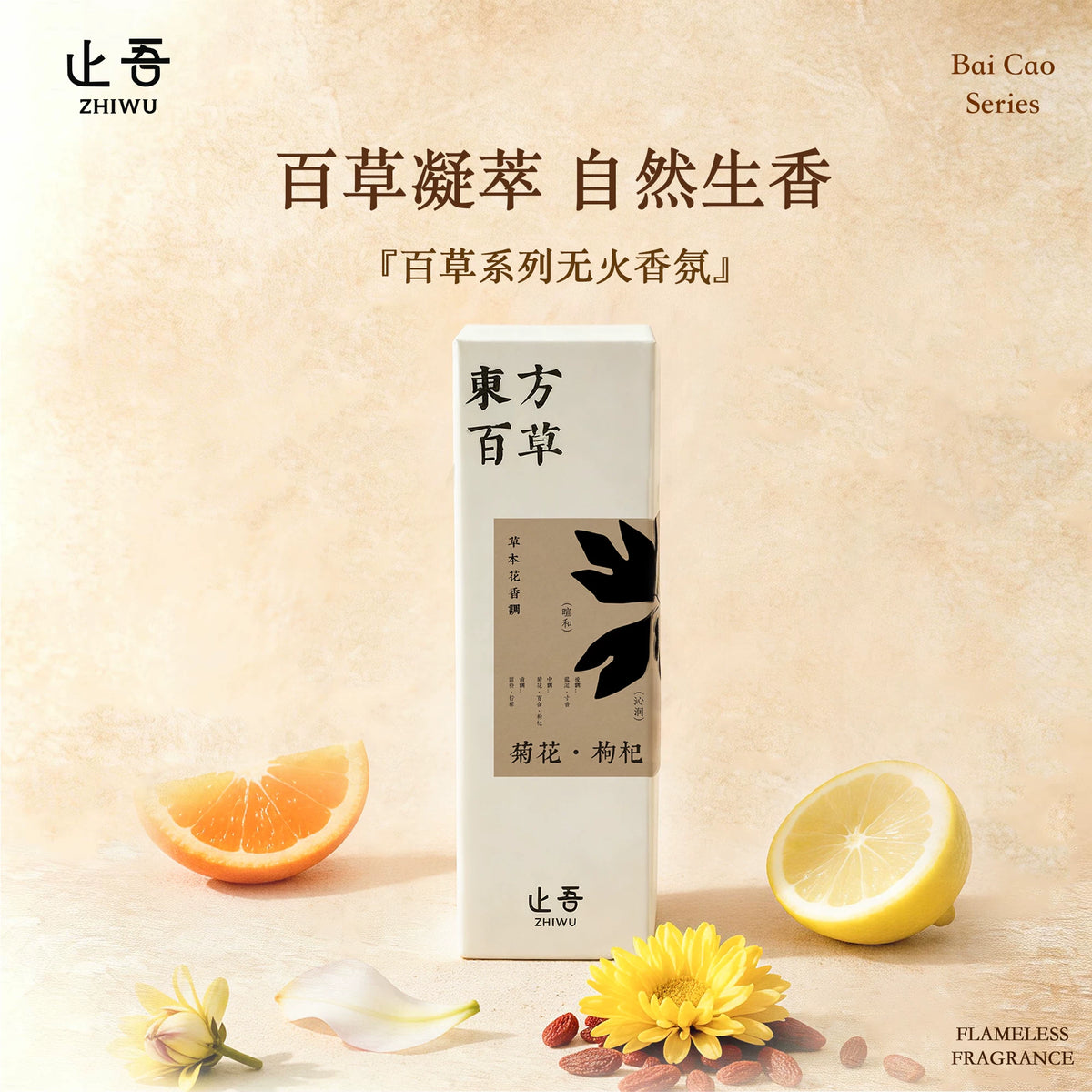 ZHIWU 菊花枸杞藤条香薰