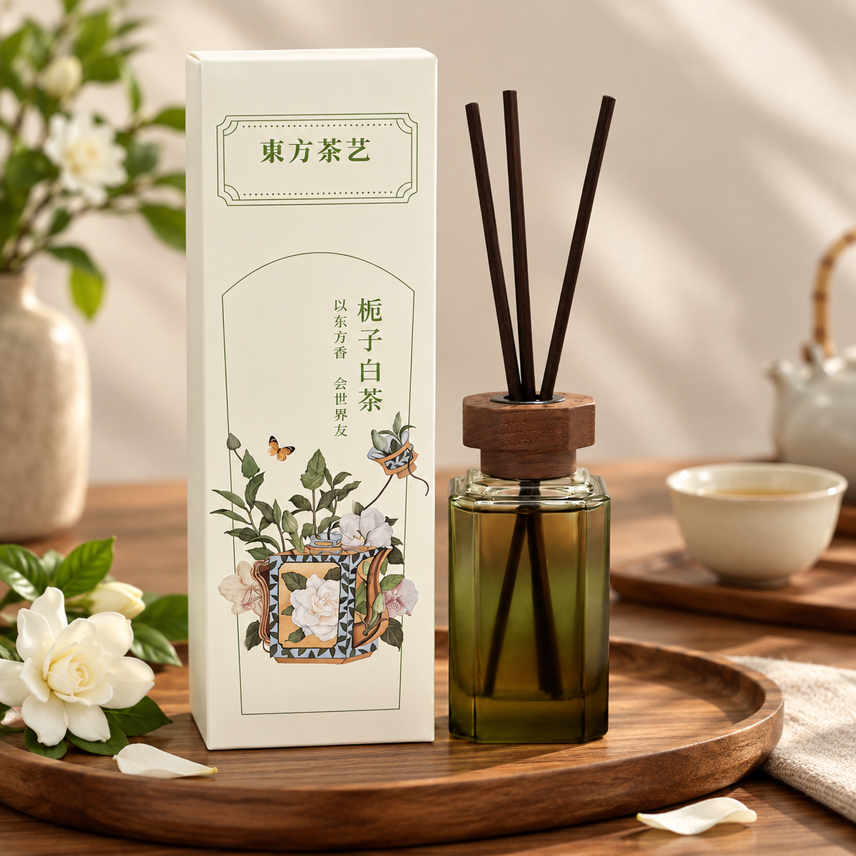茗薰优品东方茶韵大师系列——栀子白茶