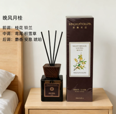 MingxunYoupin Botanical Series Reed Diffuser – Evening Laurel