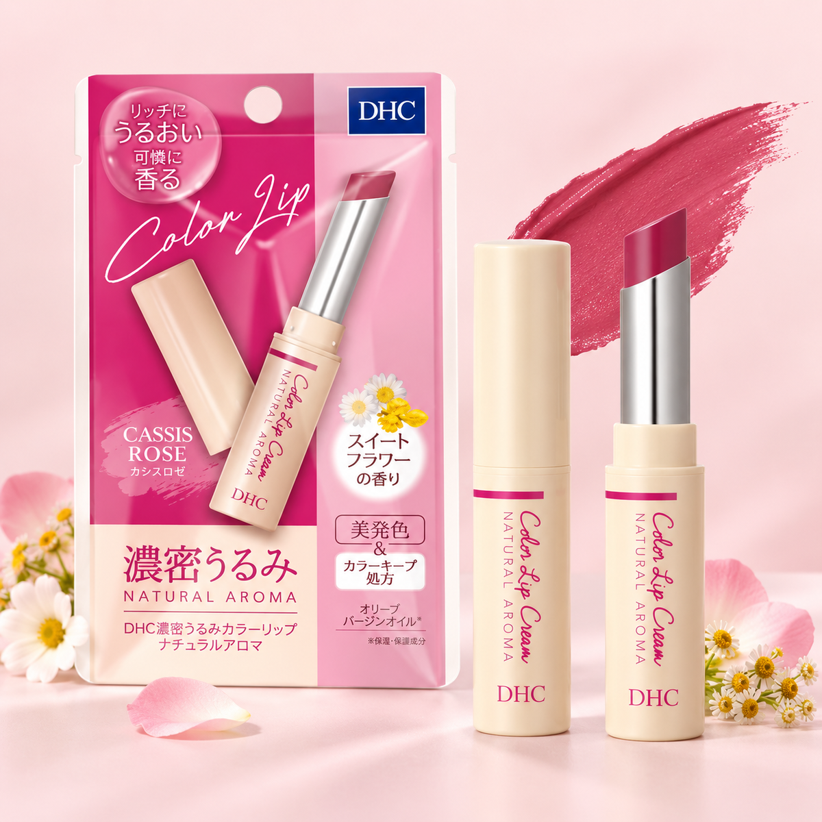 DHC Color Lip Cream – Cassis Rose