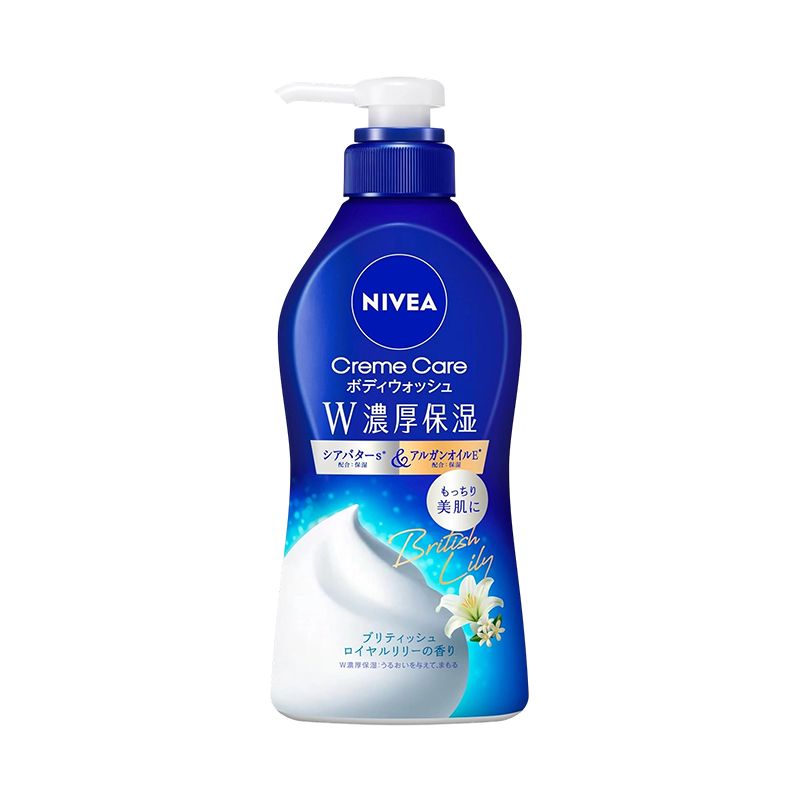花王KAO NIVEA保湿沐浴露 460ml 百合香