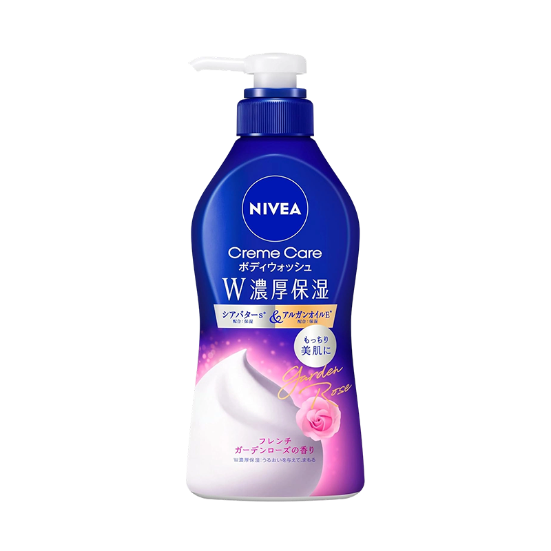 花王KAO NIVEA保湿沐浴露 460ml 玫瑰香