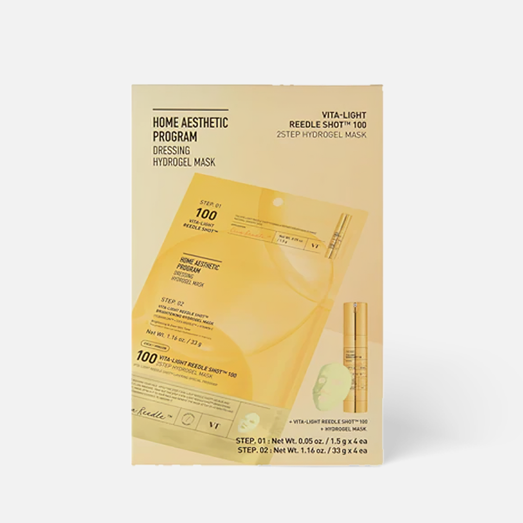 VT Vita-Light Reedle Shot 100 Brightening Hydrogel 2 Step Mask