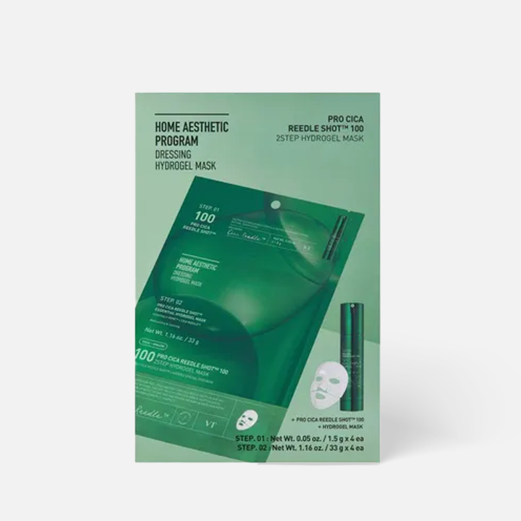 VT Pro Cica Reedle Shot 100 Essential Hydrogel 2 Step Mask