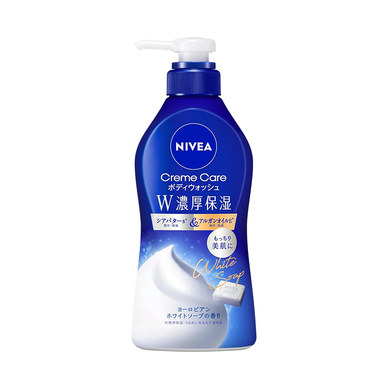 花王KAO NIVEA保湿沐浴露 460ml 皂香