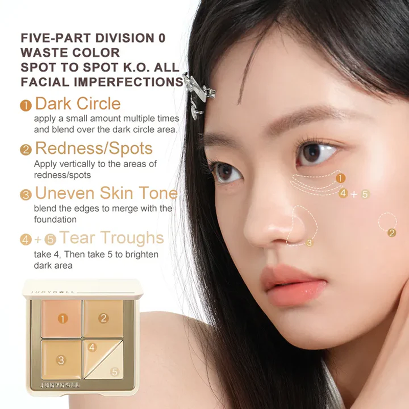 Judydoll Soft Cloud Concealer Palette #1.5 Medium Skin