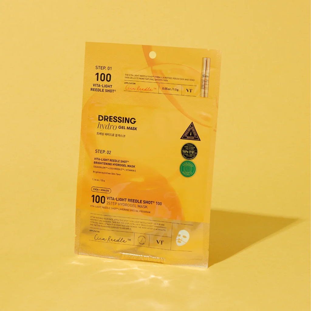 VT Vita-Light Reedle Shot 100 Brightening Hydrogel 2 Step Mask