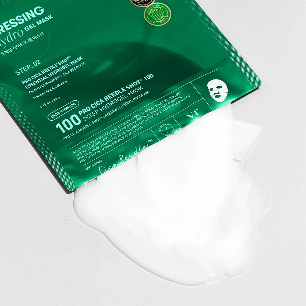 VT Pro Cica Reedle Shot 100 Essential Hydrogel 2 Step Mask