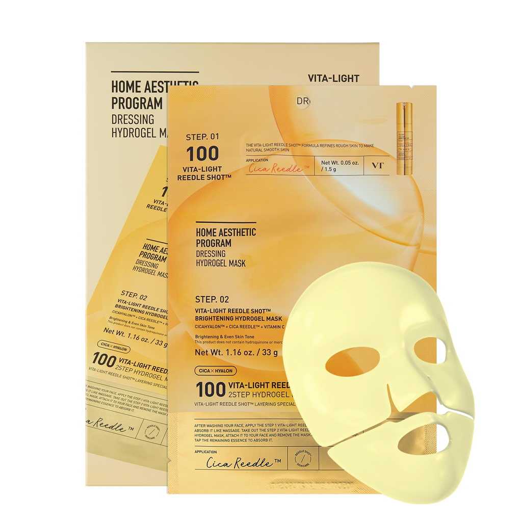 VT Vita-Light Reedle Shot 100 Brightening Hydrogel 2 Step Mask