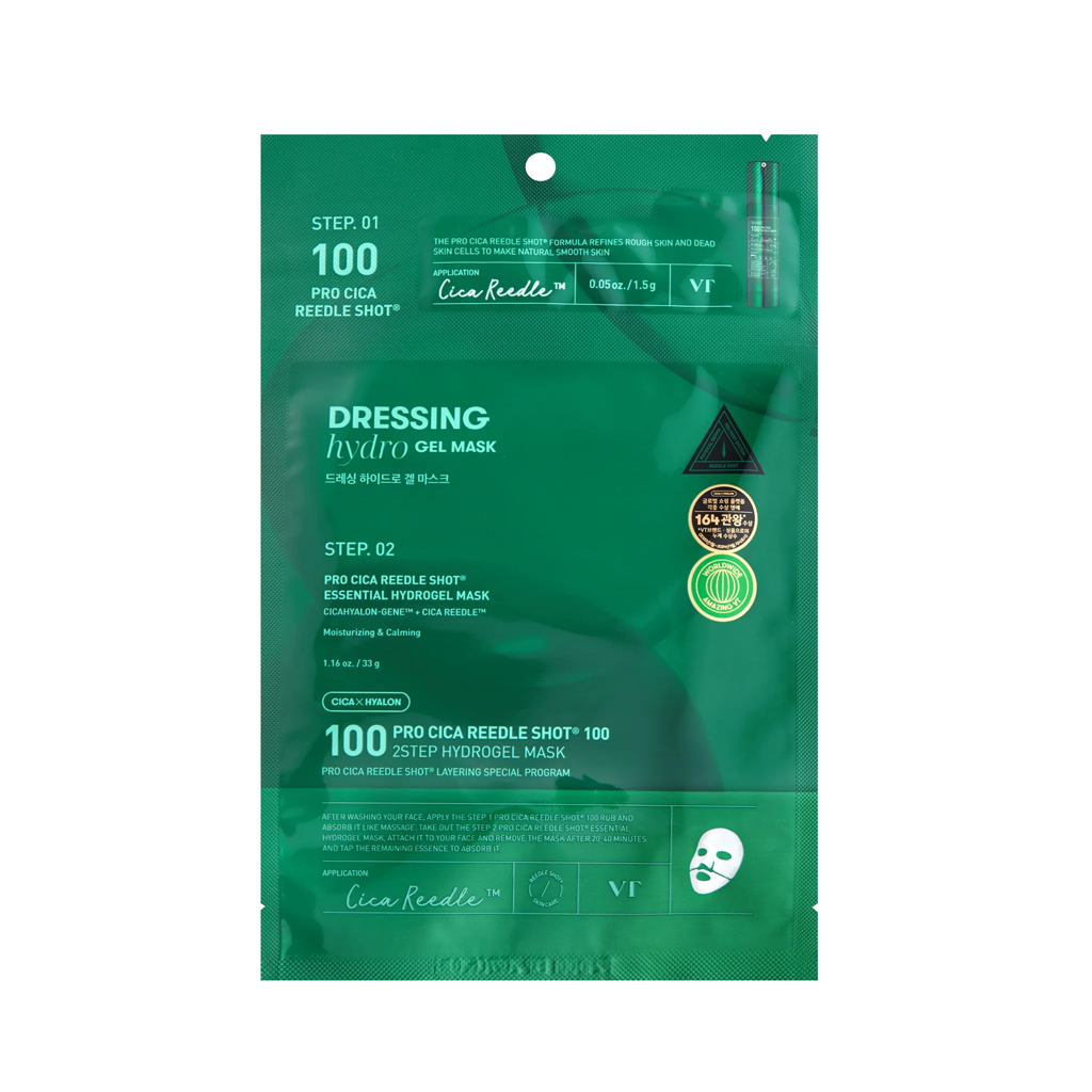 VT Pro Cica Reedle Shot 100 Essential Hydrogel 2 Step Mask