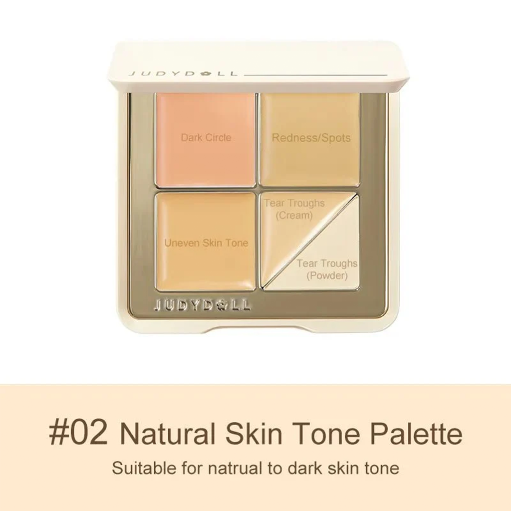 Judydoll Soft Cloud Concealer Palette #02 Natural Skin Tone